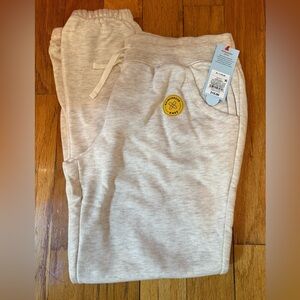 Cat & Jack Light Beige Kids Joggers XL 14